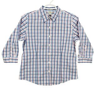 LL Bean Women's Plaid Button Down Shirt Long Sleeve Casual Cotton Size M NWOT